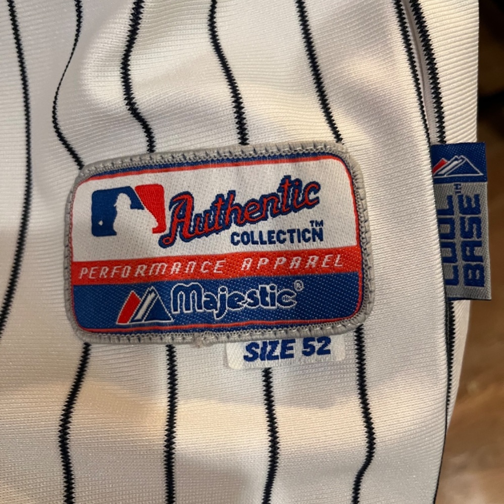 majestic 2009 inaugural new york yankees mantle jersey size 52 - Picture 3 of 7